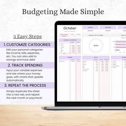 FREE Budgeting template for Excel & Google Sheets (all currencies)